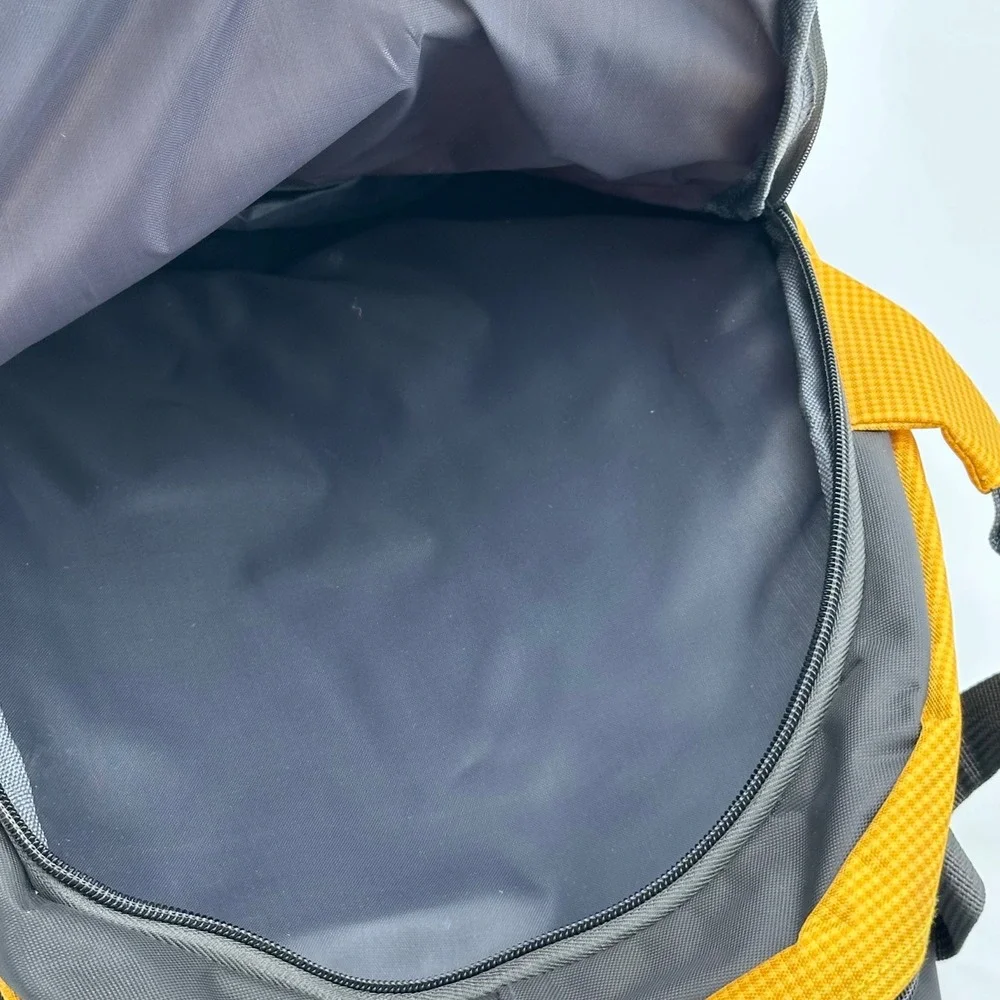 Langfeng Backpack Unisex Outdoor‎ Hiking Travel Rucksack Yellow Grey OS